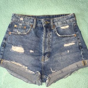 H&M High-Waisted Jean Shorts